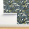 Hand Drawn Dandelion Earth Tones Weeds Farmhouse Yarrow Transitional Tansy Common Flowers Custom Removable Wallpaper by Spoonflower Peel & Stick Wallpaper 2FT Wide